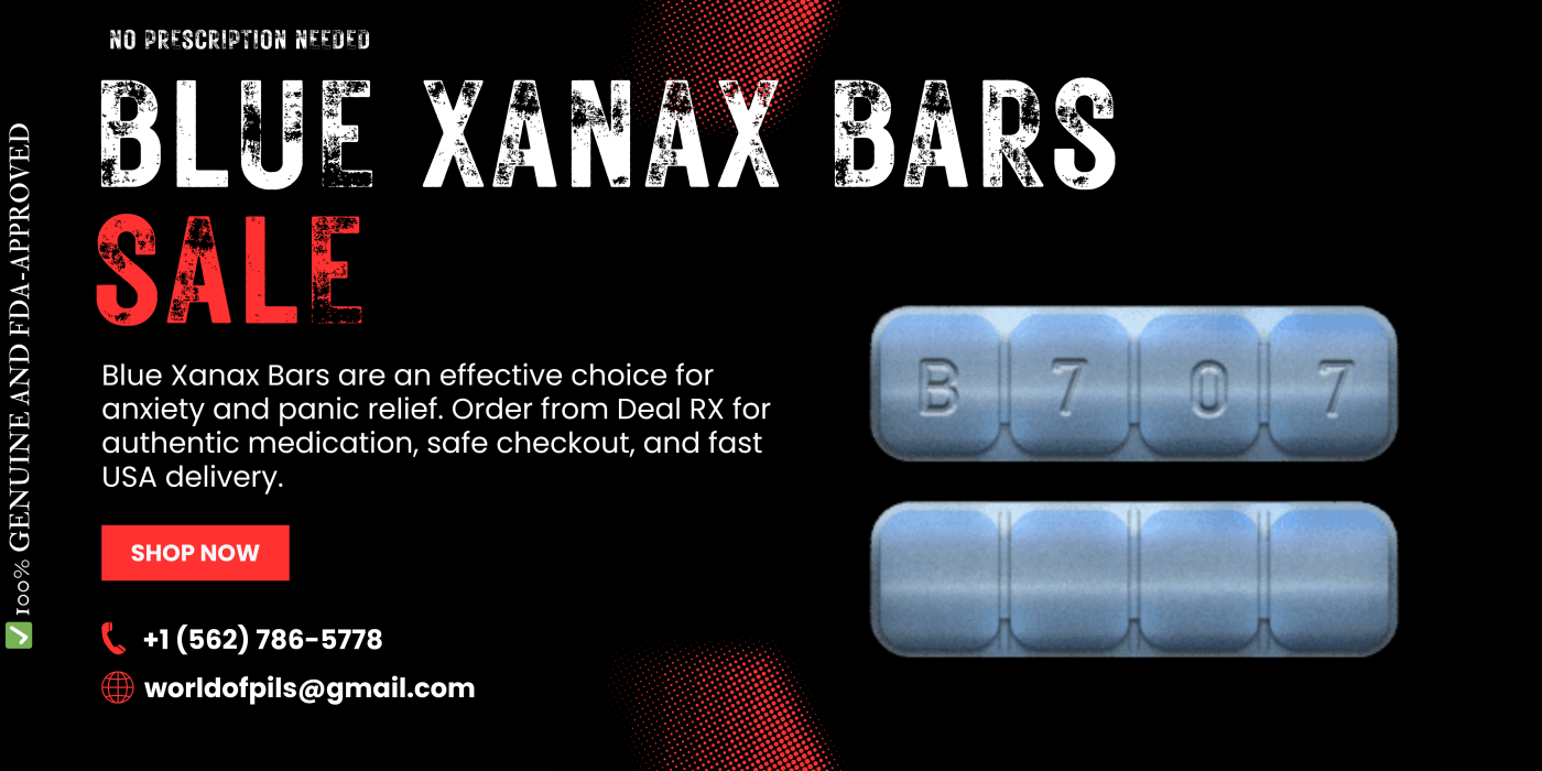 Buy Blue Xanax Bars Online – Fast Relief for Anxiety & Panic 1 Blue Xanax Bars